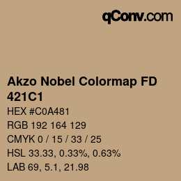 Code couleur: Akzo Nobel Colormap FD - 421C1 | qconv.com