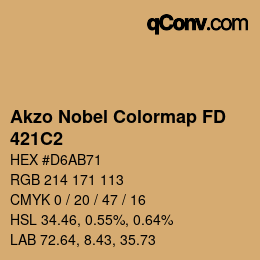 Color code: Akzo Nobel Colormap FD - 421C2 | qconv.com
