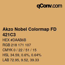 Farbcode: Akzo Nobel Colormap FD - 421C3 | qconv.com