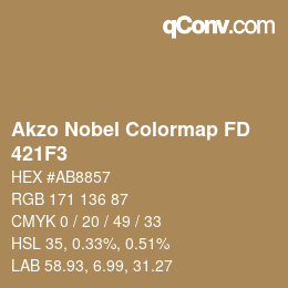 Farbcode: Akzo Nobel Colormap FD - 421F3 | qconv.com