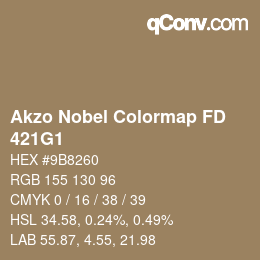 Code couleur: Akzo Nobel Colormap FD - 421G1 | qconv.com