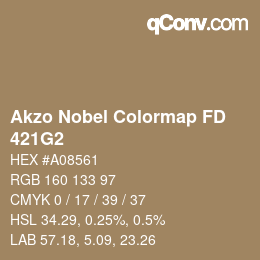 Color code: Akzo Nobel Colormap FD - 421G2 | qconv.com