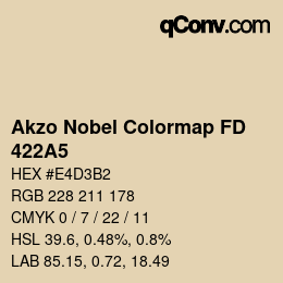 Color code: Akzo Nobel Colormap FD - 422A5 | qconv.com