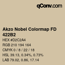 Code couleur: Akzo Nobel Colormap FD - 422B2 | qconv.com