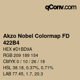 Código de color: Akzo Nobel Colormap FD - 422B4 | qconv.com