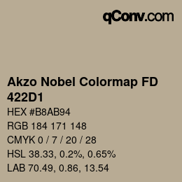 Code couleur: Akzo Nobel Colormap FD - 422D1 | qconv.com