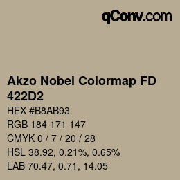 カラーコード: Akzo Nobel Colormap FD - 422D2 | qconv.com