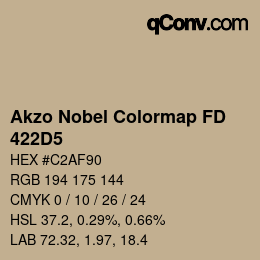 Color code: Akzo Nobel Colormap FD - 422D5 | qconv.com