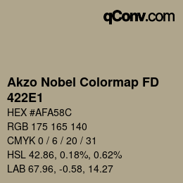 Farbcode: Akzo Nobel Colormap FD - 422E1 | qconv.com