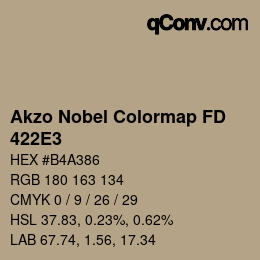 Color code: Akzo Nobel Colormap FD - 422E3 | qconv.com