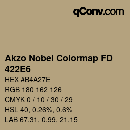 Color code: Akzo Nobel Colormap FD - 422E6 | qconv.com