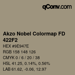 Código de color: Akzo Nobel Colormap FD - 422F2 | qconv.com