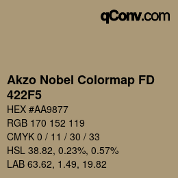 Color code: Akzo Nobel Colormap FD - 422F5 | qconv.com