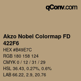 Code couleur: Akzo Nobel Colormap FD - 422F6 | qconv.com