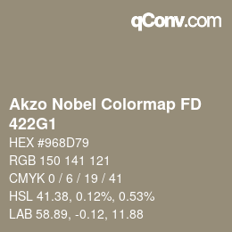 Farbcode: Akzo Nobel Colormap FD - 422G1 | qconv.com