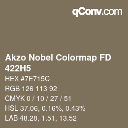 Farbcode: Akzo Nobel Colormap FD - 422H5 | qconv.com