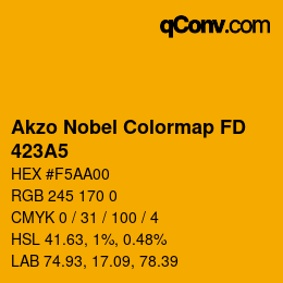Code couleur: Akzo Nobel Colormap FD - 423A5 | qconv.com