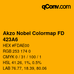 Color code: Akzo Nobel Colormap FD - 423A6 | qconv.com