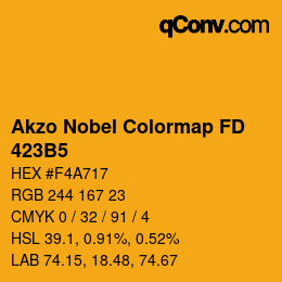 Color code: Akzo Nobel Colormap FD - 423B5 | qconv.com
