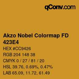 Código de color: Akzo Nobel Colormap FD - 423E4 | qconv.com