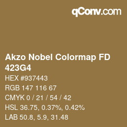 Color code: Akzo Nobel Colormap FD - 423G4 | qconv.com