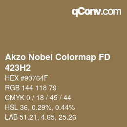 Color code: Akzo Nobel Colormap FD - 423H2 | qconv.com