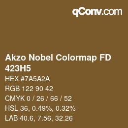 Color code: Akzo Nobel Colormap FD - 423H5 | qconv.com