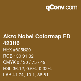 Farbcode: Akzo Nobel Colormap FD - 423H6 | qconv.com