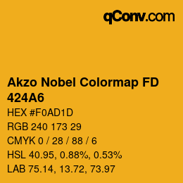 Color code: Akzo Nobel Colormap FD - 424A6 | qconv.com