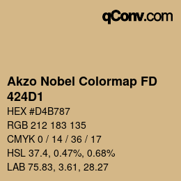 Color code: Akzo Nobel Colormap FD - 424D1 | qconv.com
