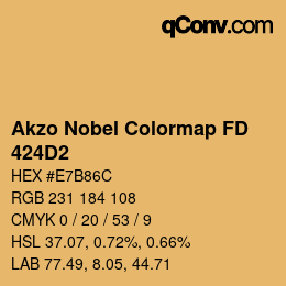 Color code: Akzo Nobel Colormap FD - 424D2 | qconv.com