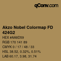 Color code: Akzo Nobel Colormap FD - 424G2 | qconv.com