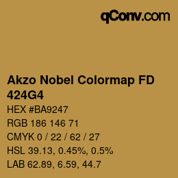 Color code: Akzo Nobel Colormap FD - 424G4 | qconv.com