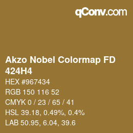 Code couleur: Akzo Nobel Colormap FD - 424H4 | qconv.com
