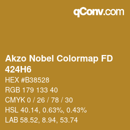 Código de color: Akzo Nobel Colormap FD - 424H6 | qconv.com