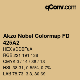 Color code: Akzo Nobel Colormap FD - 425A2 | qconv.com