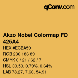Código de color: Akzo Nobel Colormap FD - 425A4 | qconv.com