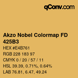 Color code: Akzo Nobel Colormap FD - 425B3 | qconv.com