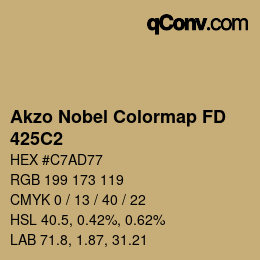 Código de color: Akzo Nobel Colormap FD - 425C2 | qconv.com