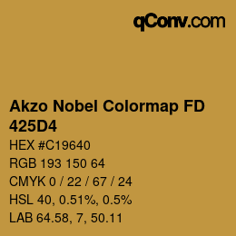 Código de color: Akzo Nobel Colormap FD - 425D4 | qconv.com