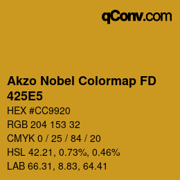 Color code: Akzo Nobel Colormap FD - 425E5 | qconv.com