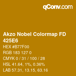 Farbcode: Akzo Nobel Colormap FD - 425E6 | qconv.com