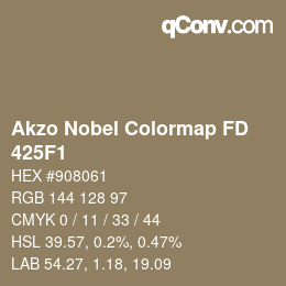 Code couleur: Akzo Nobel Colormap FD - 425F1 | qconv.com