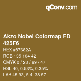 Color code: Akzo Nobel Colormap FD - 425F6 | qconv.com