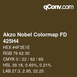 Color code: Akzo Nobel Colormap FD - 425H4 | qconv.com