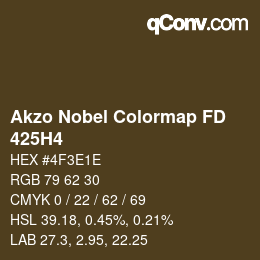 Code couleur: Akzo Nobel Colormap FD - 425H4 | qconv.com