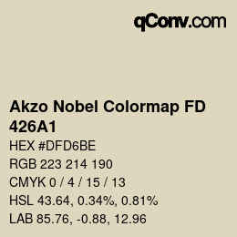 Color code: Akzo Nobel Colormap FD - 426A1 | qconv.com