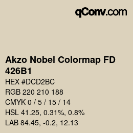 Color code: Akzo Nobel Colormap FD - 426B1 | qconv.com