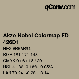 Code couleur: Akzo Nobel Colormap FD - 426D1 | qconv.com