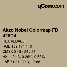 Color code: Akzo Nobel Colormap FD - 426D4 | qconv.com
